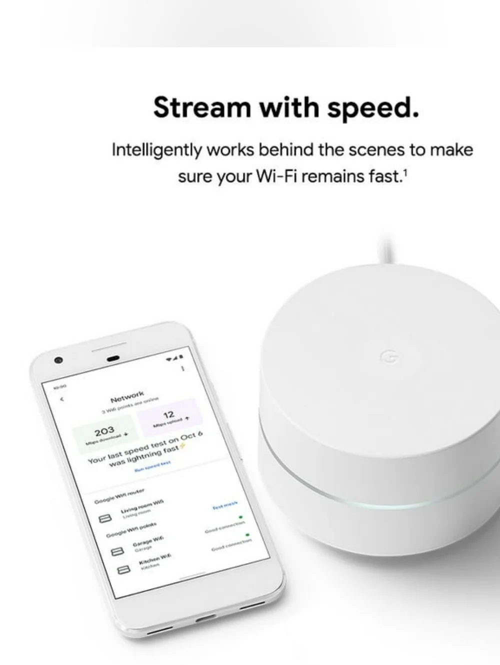Google 1st Gen Wifi - Mesh Extenders 3 pack With Cords